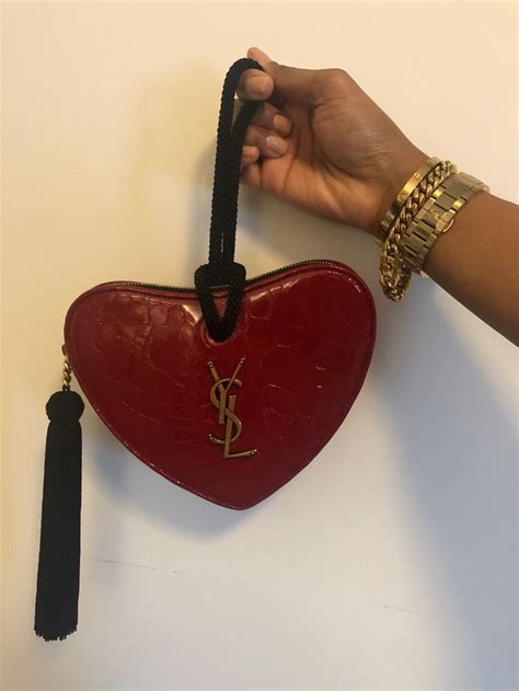 ysl silver heart bag with|ysl heart bag price.